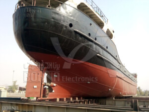 A view of a vessel repairing and installing anode